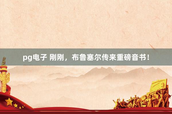 pg电子 刚刚，布鲁塞尔传来重磅音书！